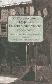 Society and Economy in Egypt and the Levant in the Seventeenth to Nineteenth Centuries