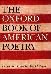 The Oxford book of American poetry