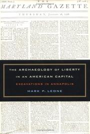 The archaeology of liberty in an American capital
