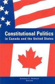 Constitutional politics in Canada and the United States