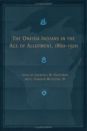 The Oneida Indians in the age of allotment, 1860-1920