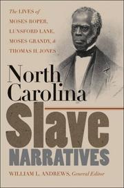 North Carolina slave narratives