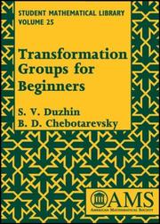 Transformation groups for beginners