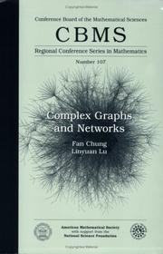 Complex Graphs and Networks (Cbms Regional Conference Series in Mathematics)