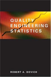 Quality engineering statistics