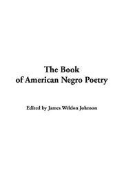 The Book Of American Negro Poetry