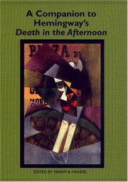A companion to Hemingway's Death in the afternoon