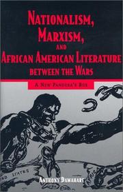 Nationalism, Marxism, and African American literature between the  wars