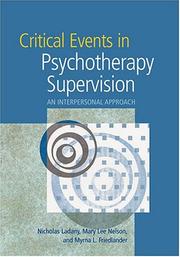 Critical Events In Psychotherapy Supervision