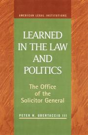 Learned in the Law and Politics