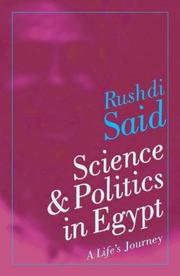 Science and politics in Egypt