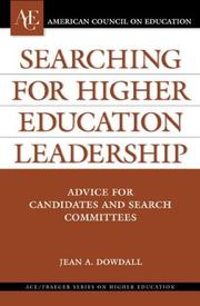 Searching for Higher Education Leadership