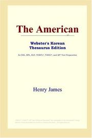 The American (Webster's Korean Thesaurus Edition)