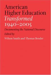 American Higher Education Transformed, 1940--2005