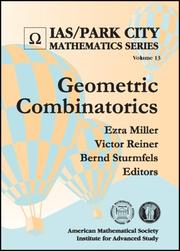 Geometric Combinatorics (Ias/Park City Mathematics Series)