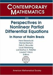 Perspectives in Nonlinear Partial Differential Equations