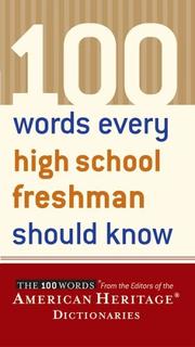 100 words every high school freshman should know