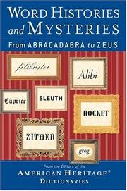 Word histories and mysteries
