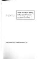 The public life of privacy in nineteenth-century American literature