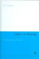 QUINE ON MEANING.