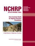 Rock-socketed shafts for highway structure foundations