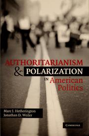 Authoritarianism and polarization in American politics