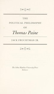 The political philosophy of Thomas Paine
