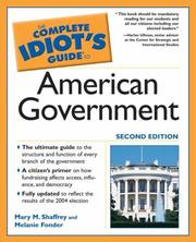 The complete idiot's guide to American government