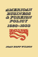 American Business and Foreign Policy: 1920--1933