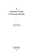 A Historical Guide to Herman Melville