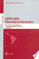 LATIN 2004: Theoretical Informatics