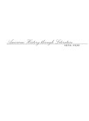 American History Through Literature, 1870-1920
