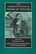 The Cambridge History of American Theatre