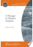 A Passage to Modern Analysis