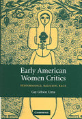 Early American Women Critics: Performance, Religion, Race