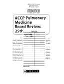 ACCP Pulmonary Medicine Board Review