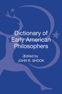 Dictionary of Early American Philosophers