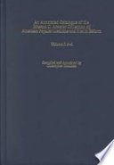 An Annotated Catalogue of the Edward C. Atwater Collection of American Popular Medicine and Health Reform: A-L