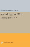Knowledge for What