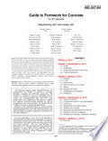 Guide to Formwork for Concrete