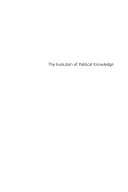 The Evolution of Political Knowledge: Theory and Inquiry in American Politics