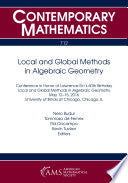 Local and Global Methods in Algebraic Geometry