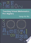 Teaching School Mathematics: Pre-Algebra