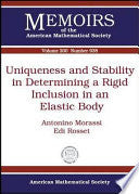 Uniqueness and Stability in Determining a Rigid Inclusion in an Elastic Body