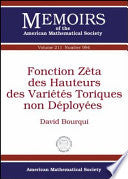 Fonction Zêta des hauteurs des variétés toriques non déployées