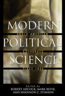 Modern Political Science: Anglo-American Exchanges Since 1880