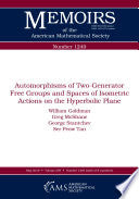 Automorphisms ofTwo-Generator Free Groups and Spaces of Isometric Actions on the Hyperbolic Plane
