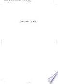 At Home, at War: Domesticity and World War I in American Literature