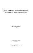 Socio- and Stylolinguistic Perspectives on American Indian English Texts