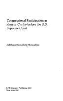 Congressional Participation as Amicus Curiae Before the U.S. Supreme Court